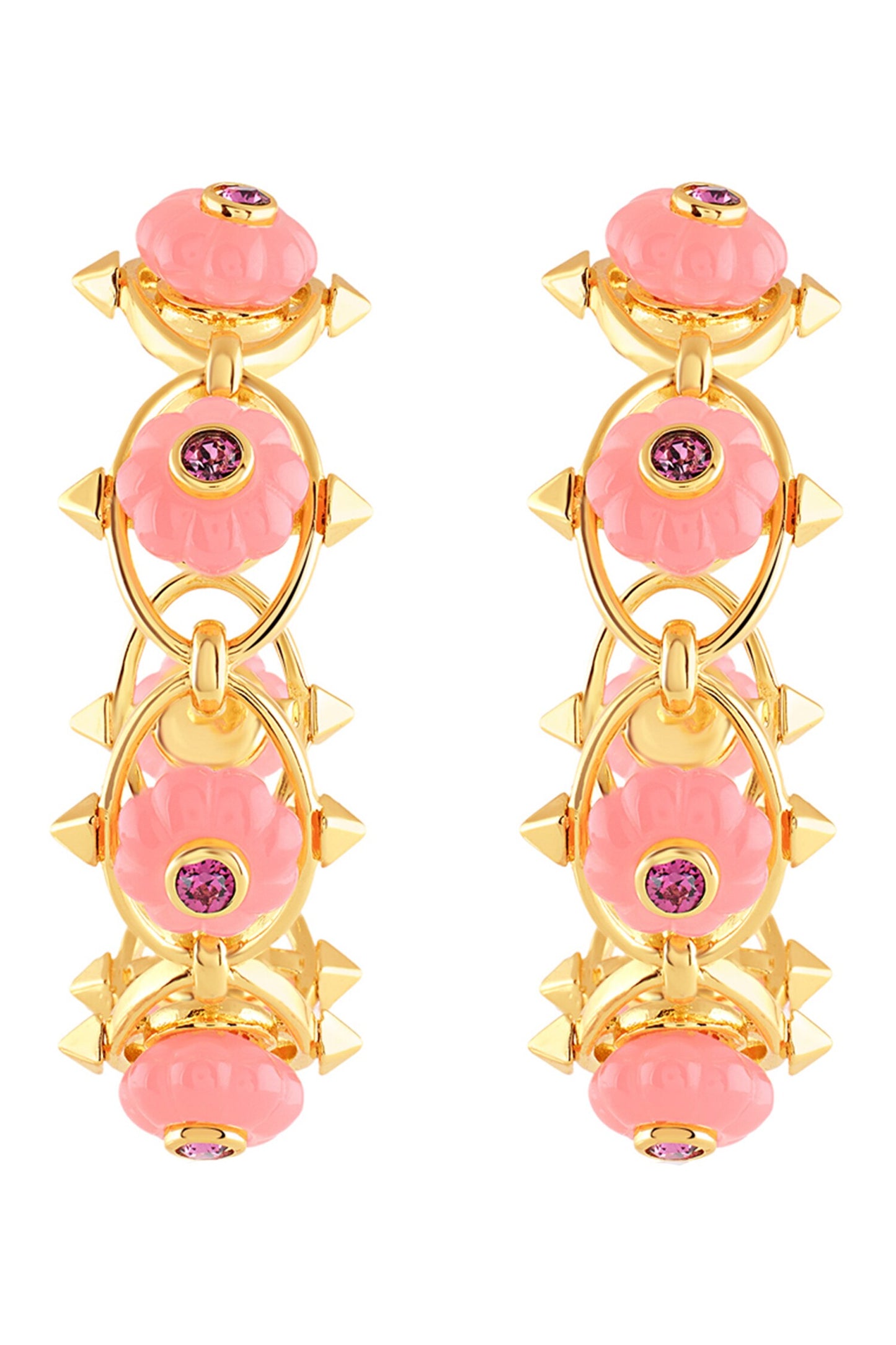 Twilight Bloom Hoop Earrings 