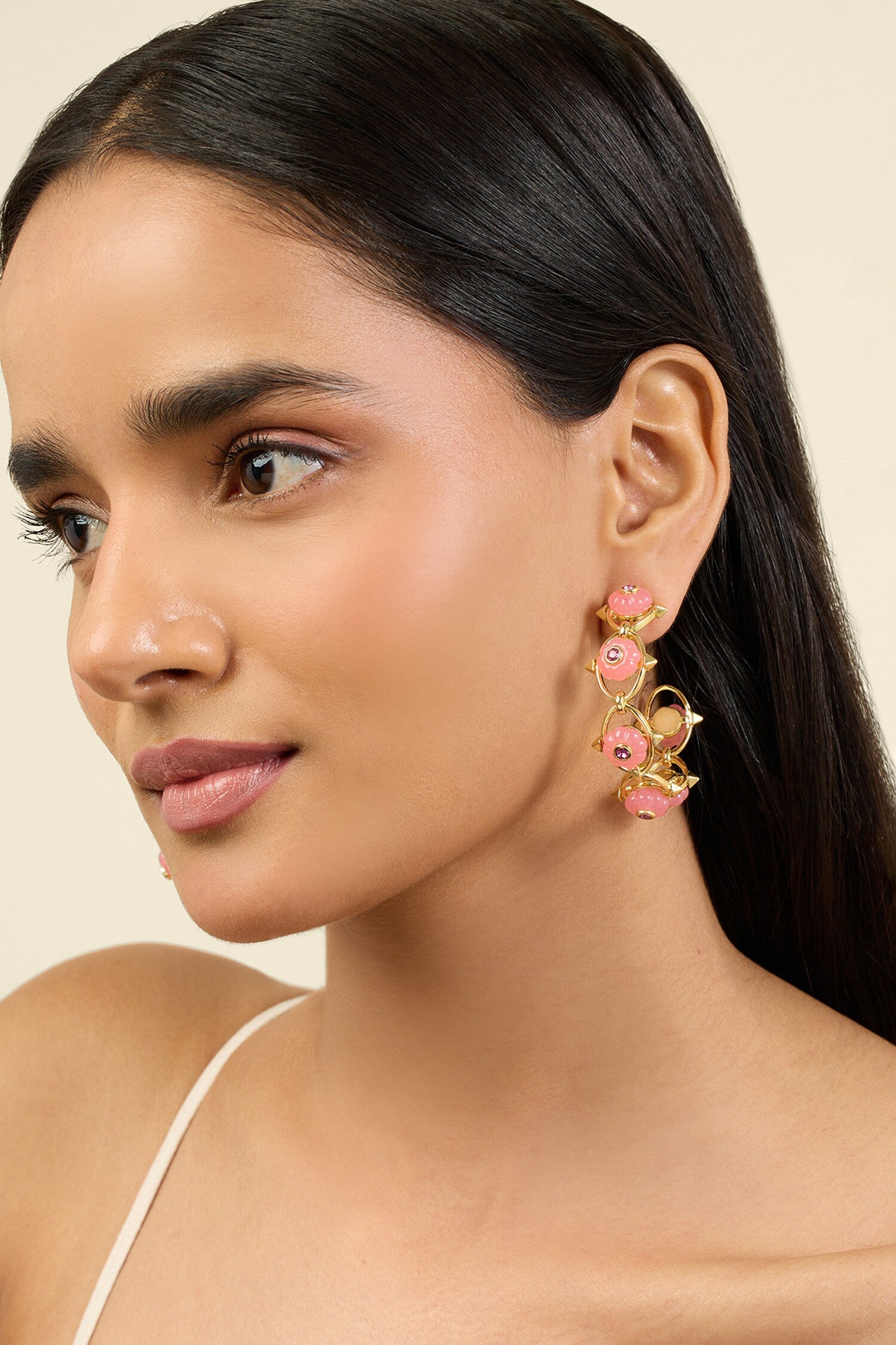 Twilight Bloom Hoop Earrings 