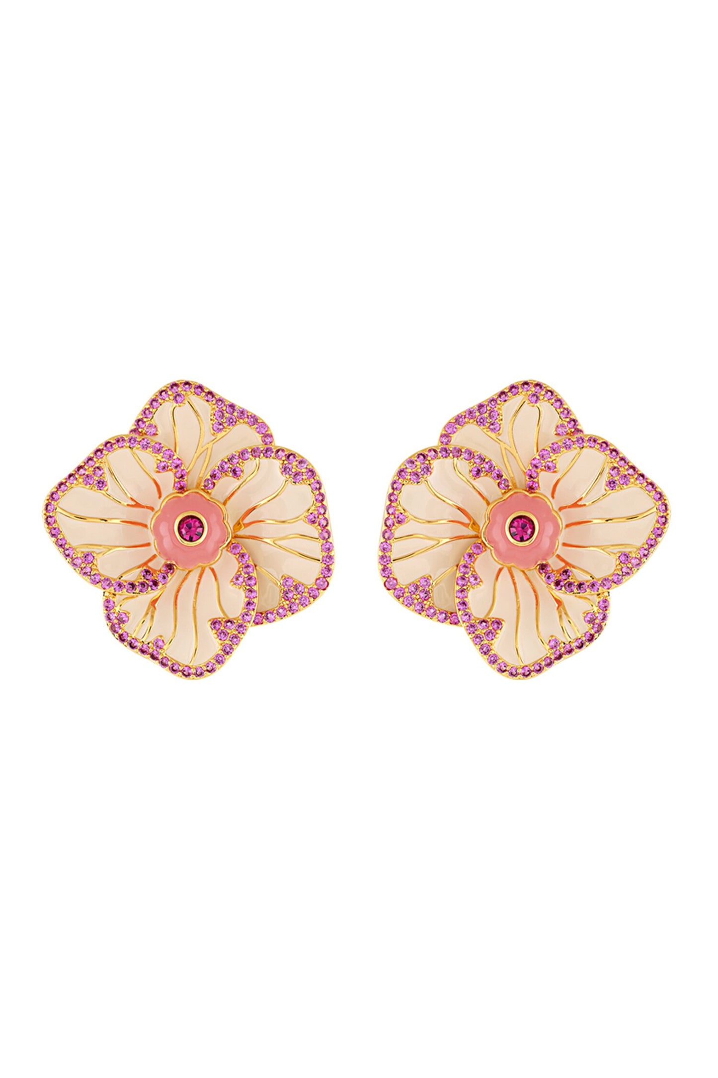 Rosé Frost Stud Earrings 
