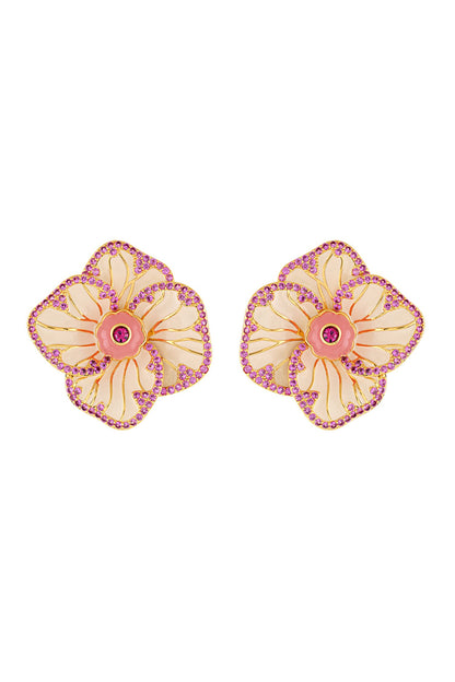 Rosé Frost Stud Earrings 