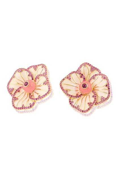 Rosé Frost Stud Earrings 