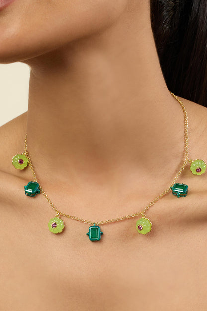 Enchanted Garden Charm Necklace 