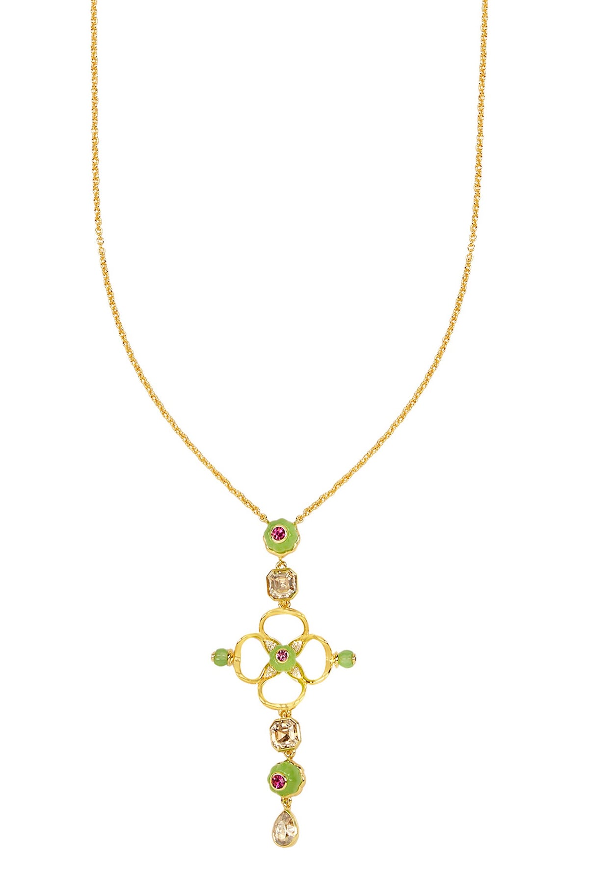 Rosé Garden Pendant Necklace 