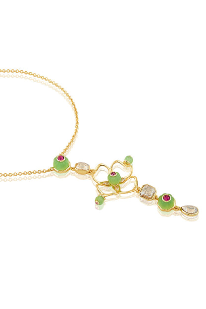 Rosé Garden Pendant Necklace 