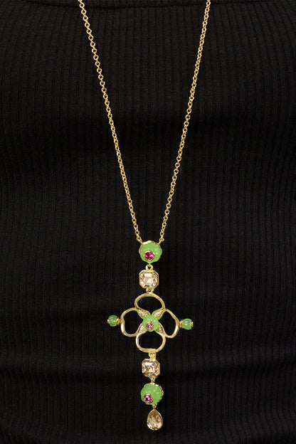 Rosé Garden Pendant Necklace 