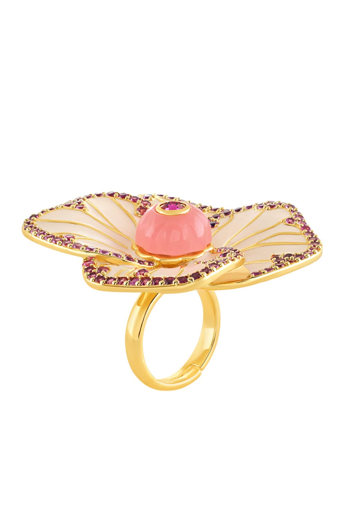 Blossom Reverie 18K Gold Plated Ring 