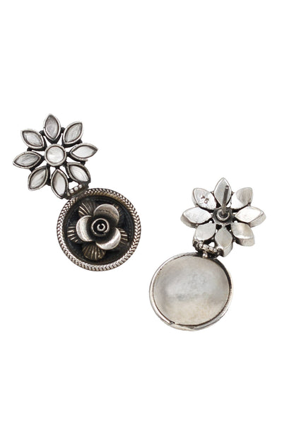 Kundan Silver Handcrafted Earrings 
