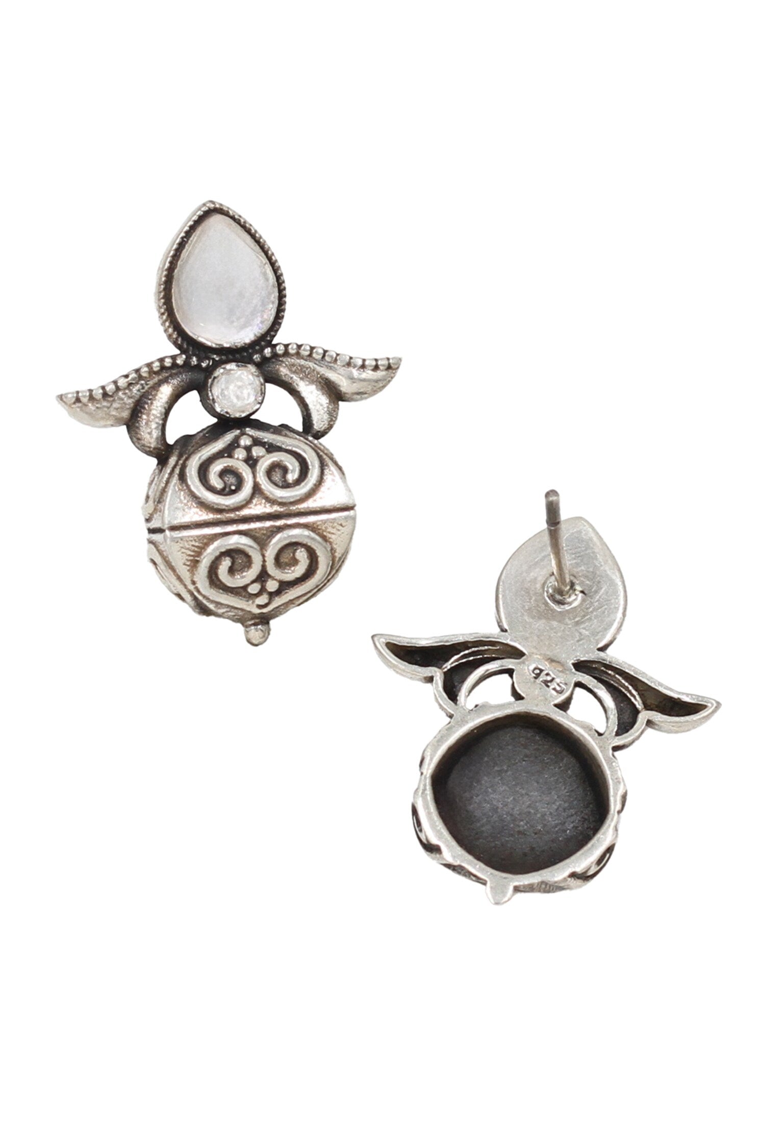 Silver Handcrafted Earrings 