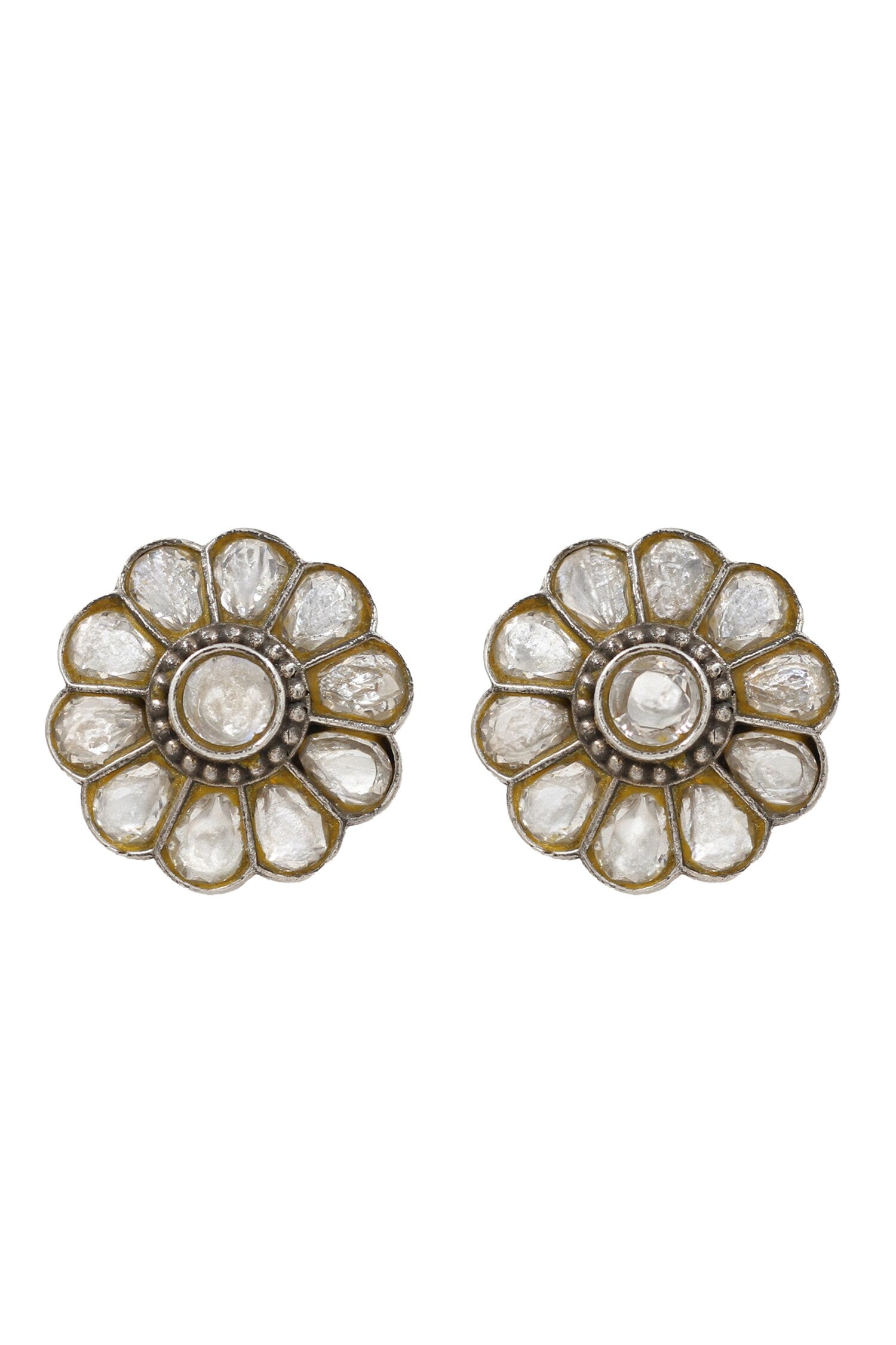 Silver Handcrafted Stud Earrings 