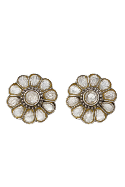 Silver Handcrafted Stud Earrings 