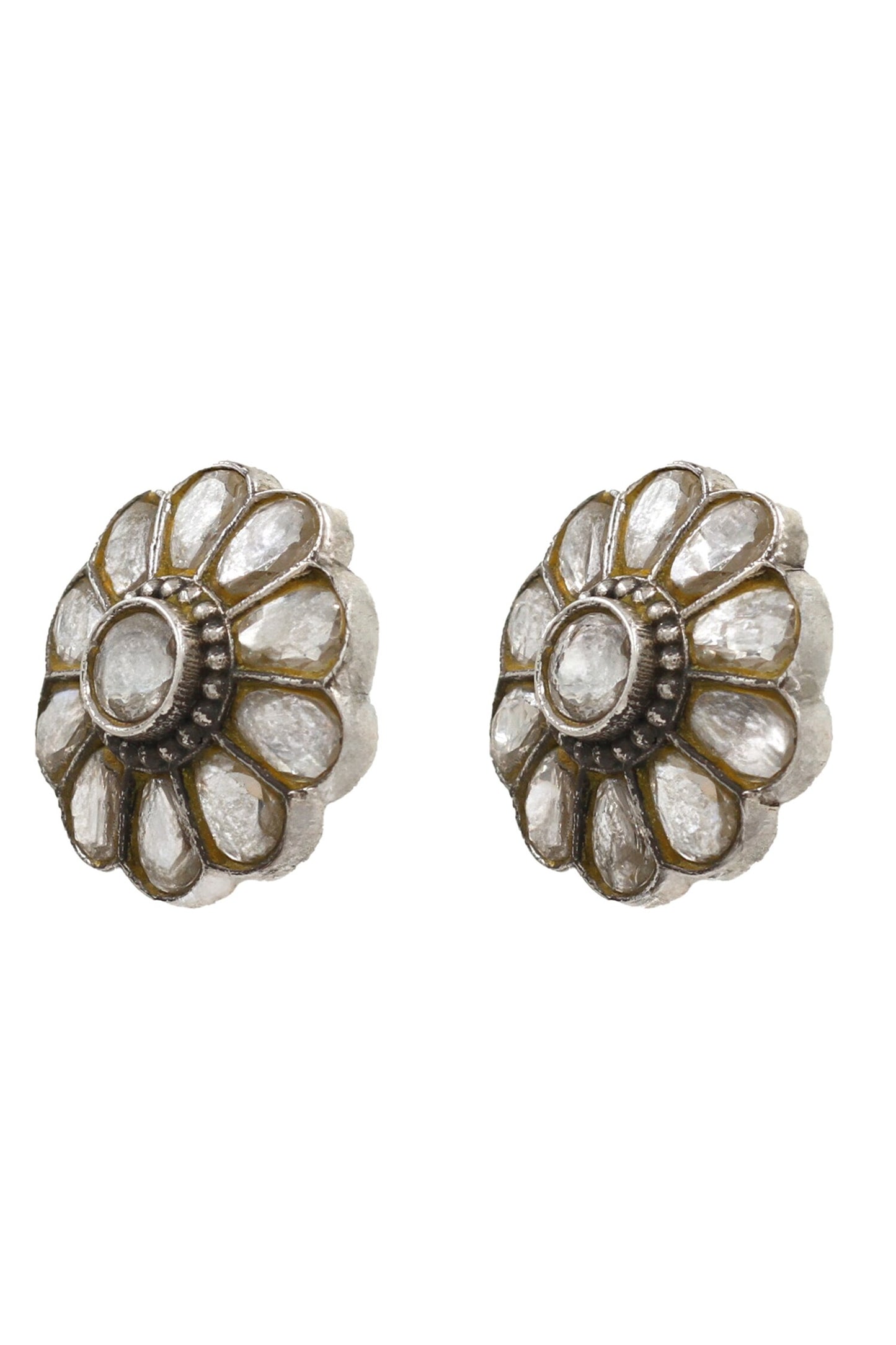 Silver Handcrafted Stud Earrings 