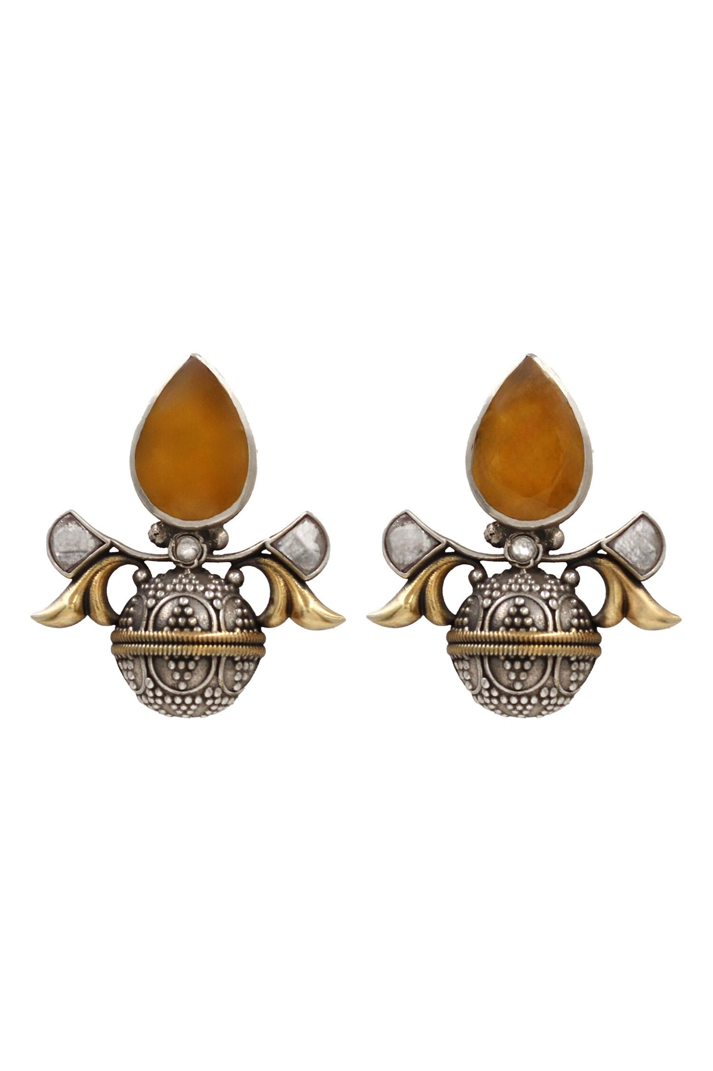 Delicate Grace Silver Onyx Earrings 