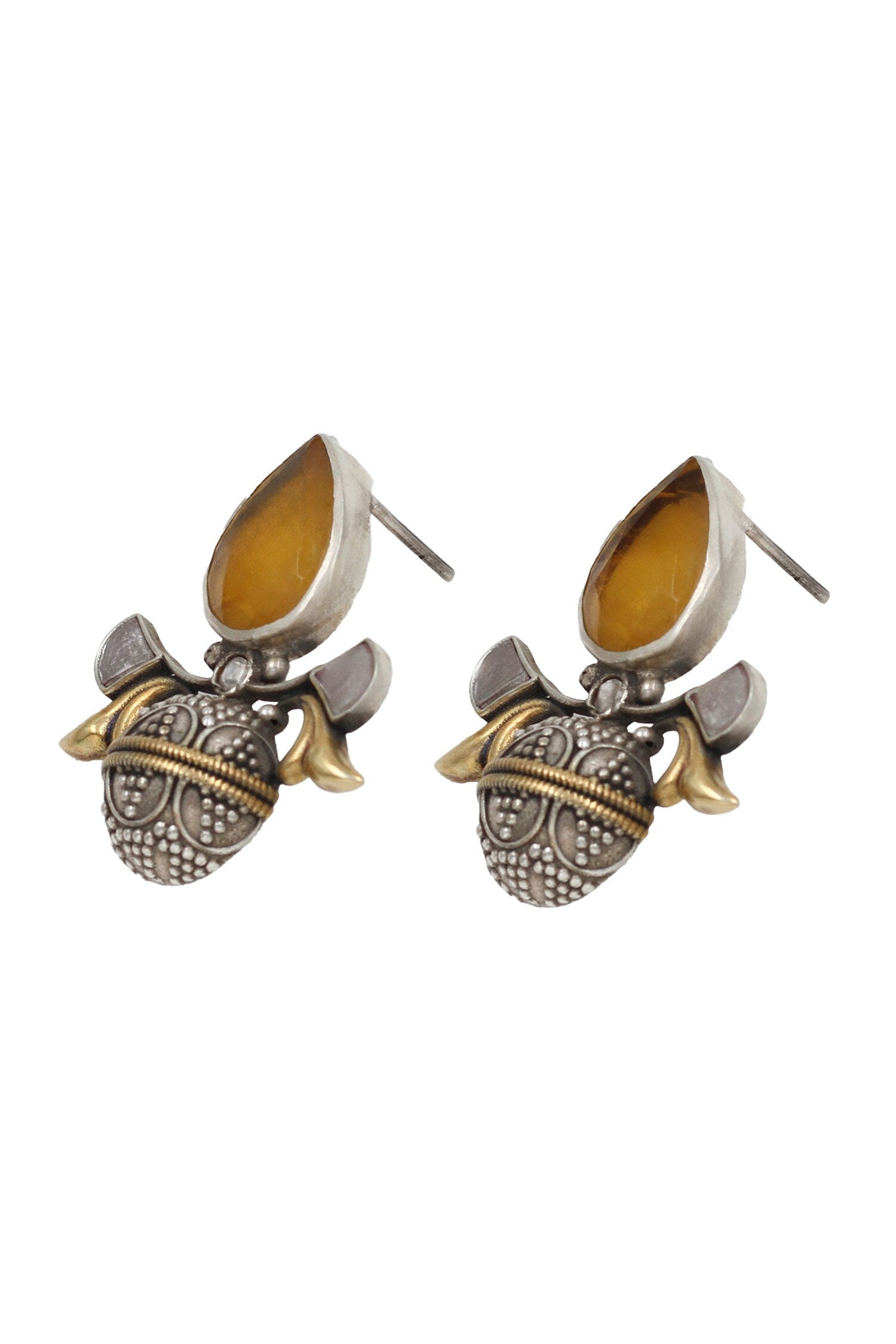 Delicate Grace Silver Onyx Earrings 