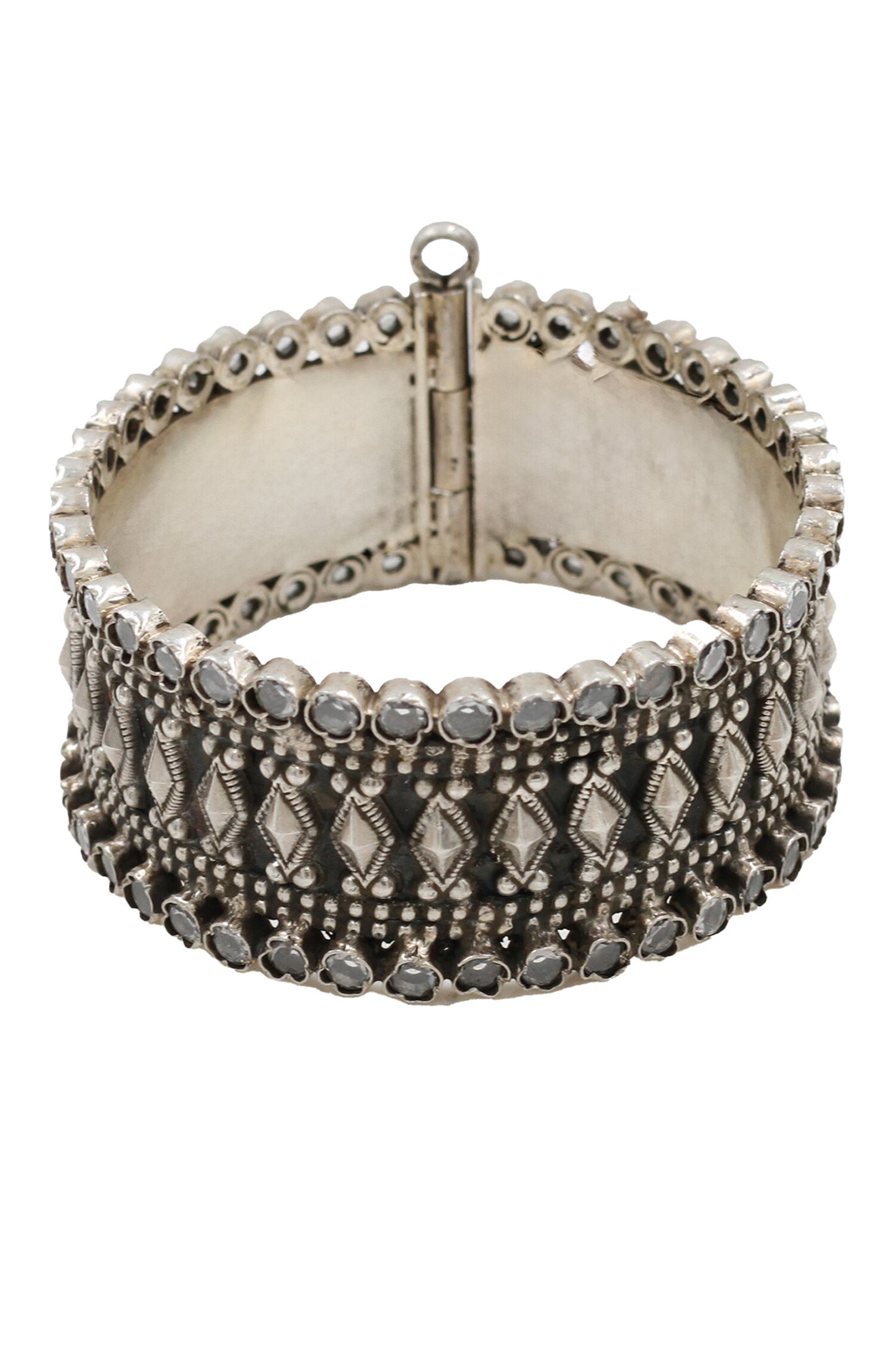 Radiant Splendor Handcrafted Silver Bangle 