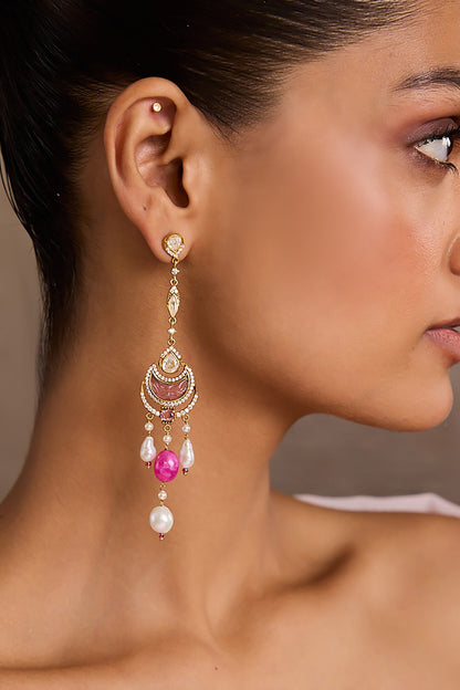 Crescent Silver Earrings 