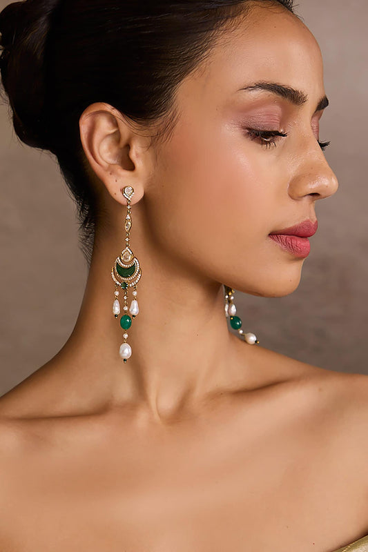 Crescent Silver Earrings 