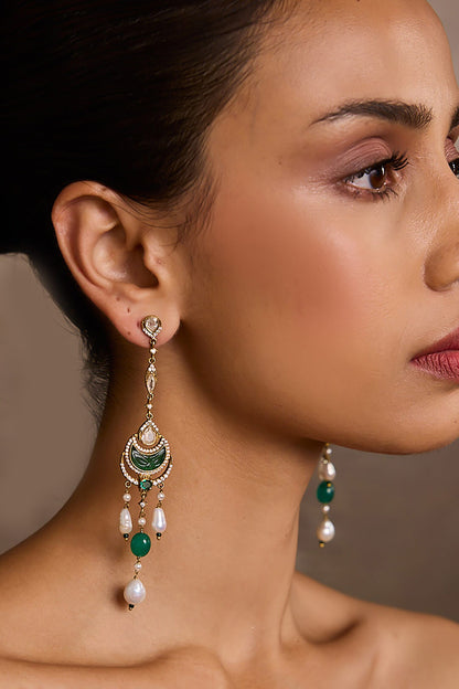Crescent Silver Earrings 