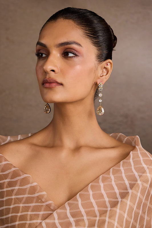 Silver Embellished Danglers 