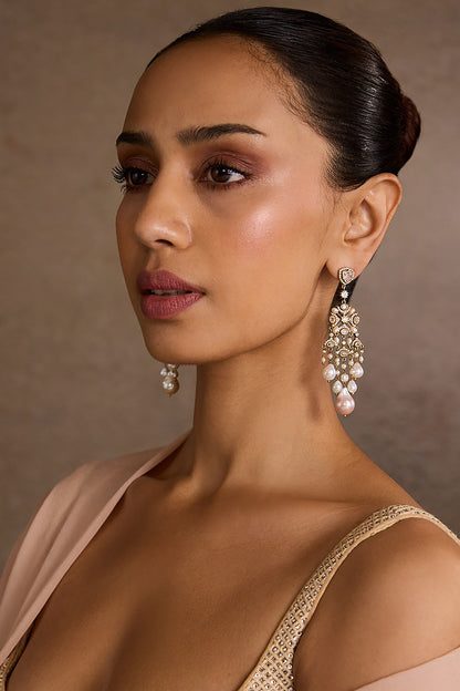 Pearl Embellished Earrings 