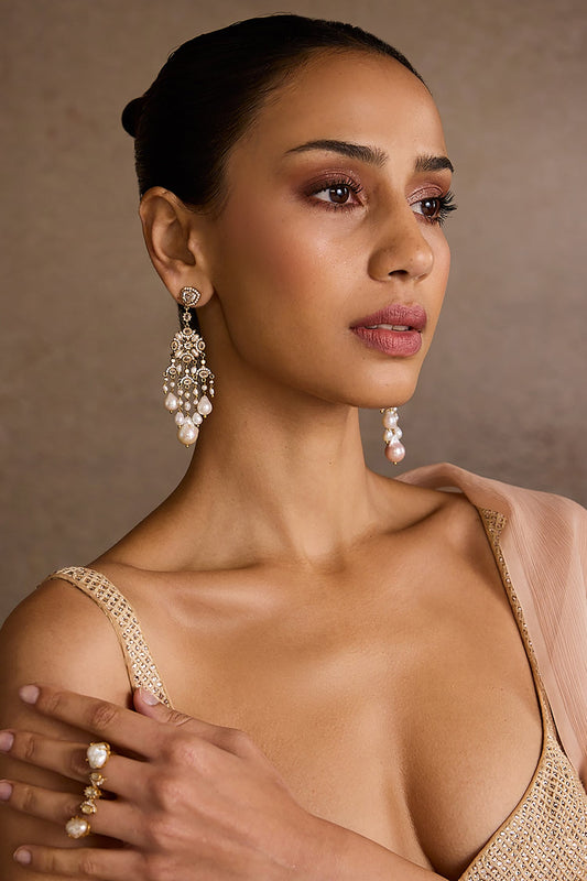Pearl Embellished Earrings 