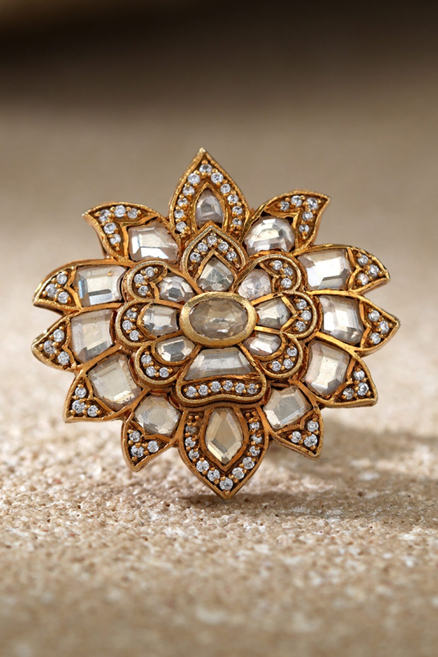 Floral Silver Ring 