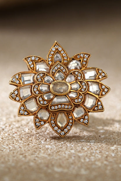 Floral Silver Ring 