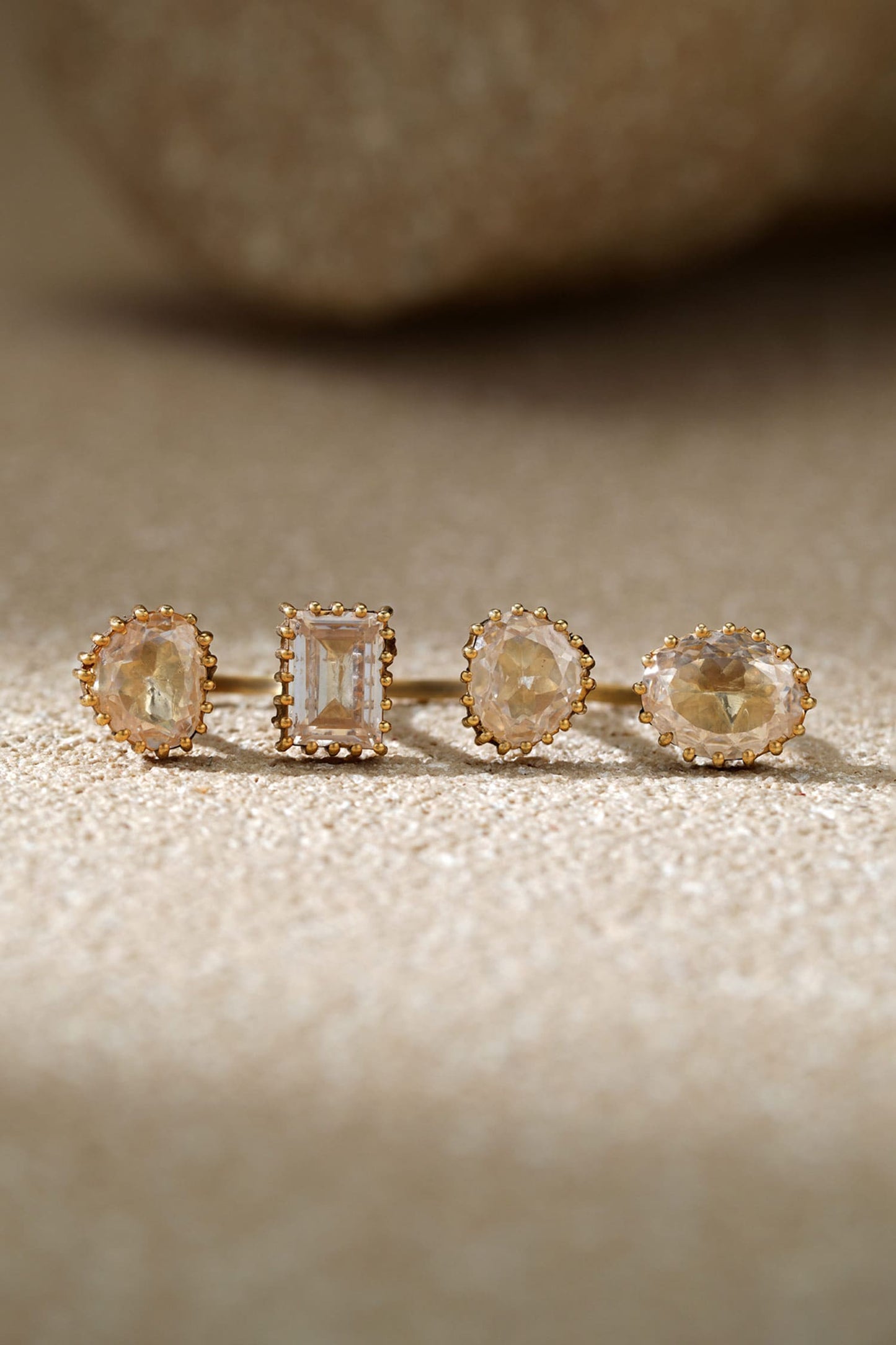 Open Zircon Silver Ring 