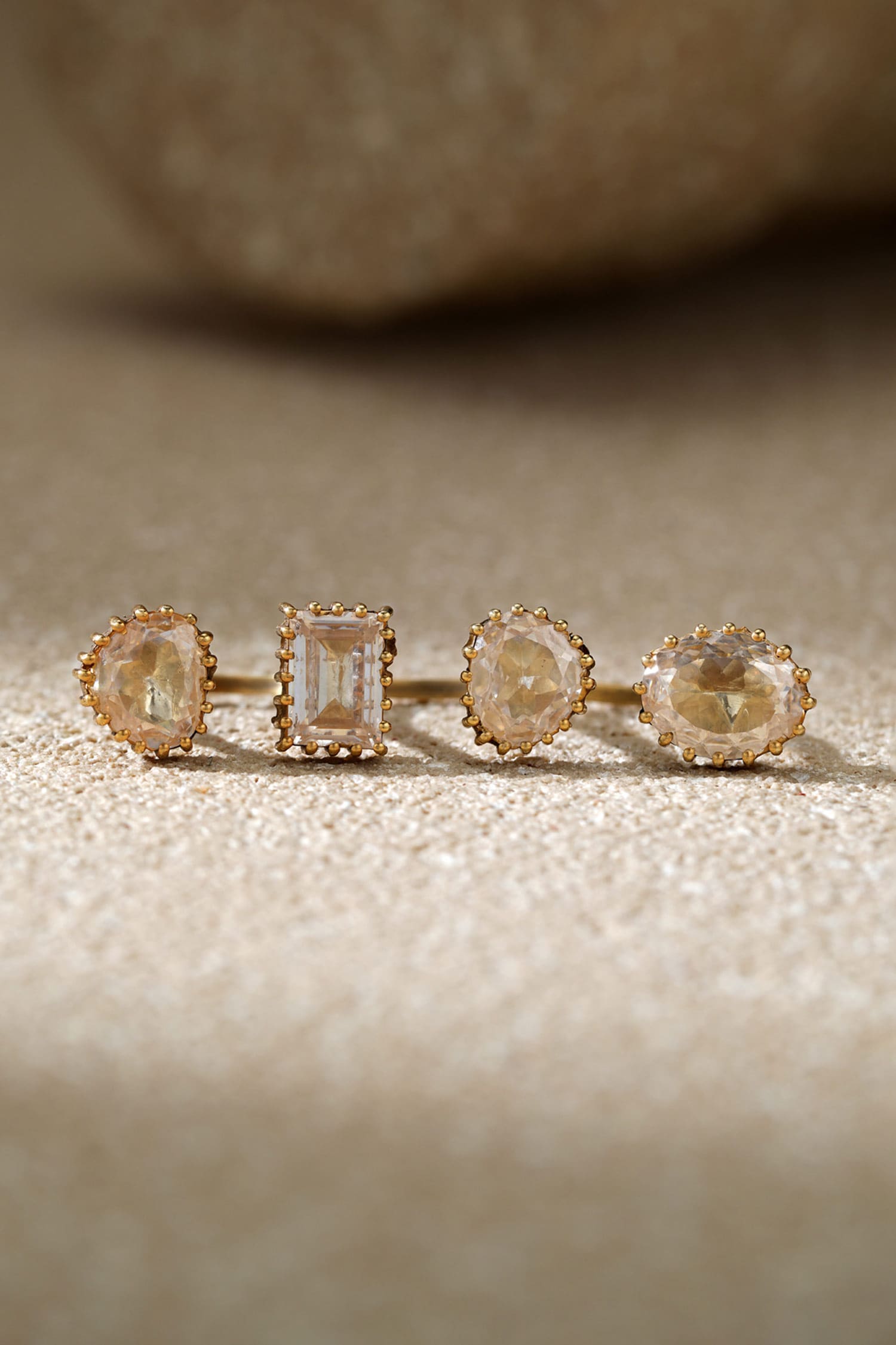 Open Zircon Silver Ring 