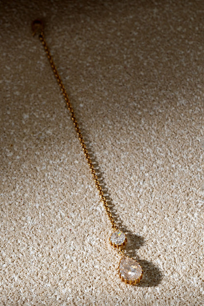 Pear Silver Maangtikka 