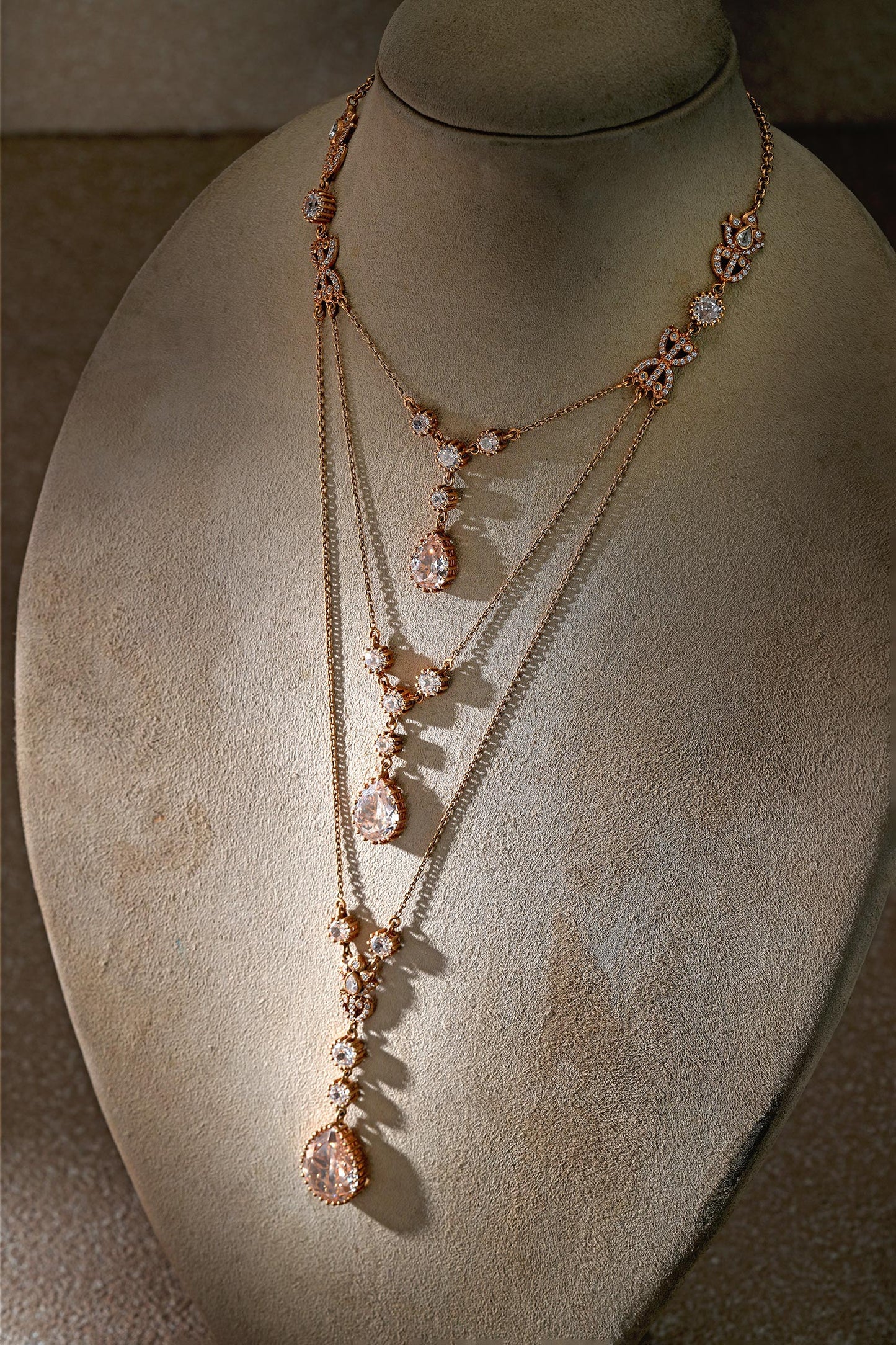 Multi Layered Silver Necklace 