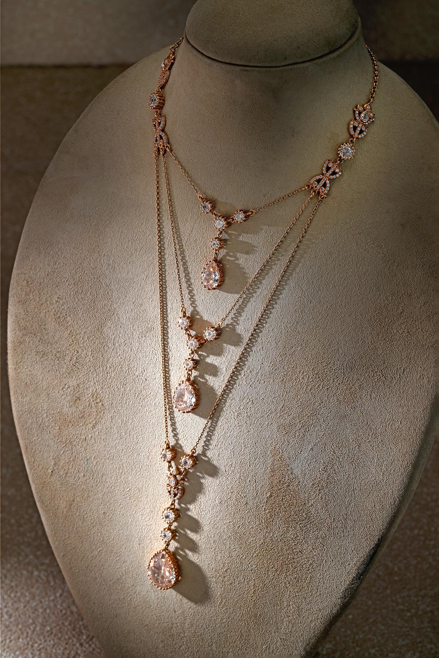 Multi Layered Silver Necklace 