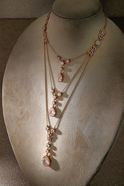Multi Layered Silver Necklace 