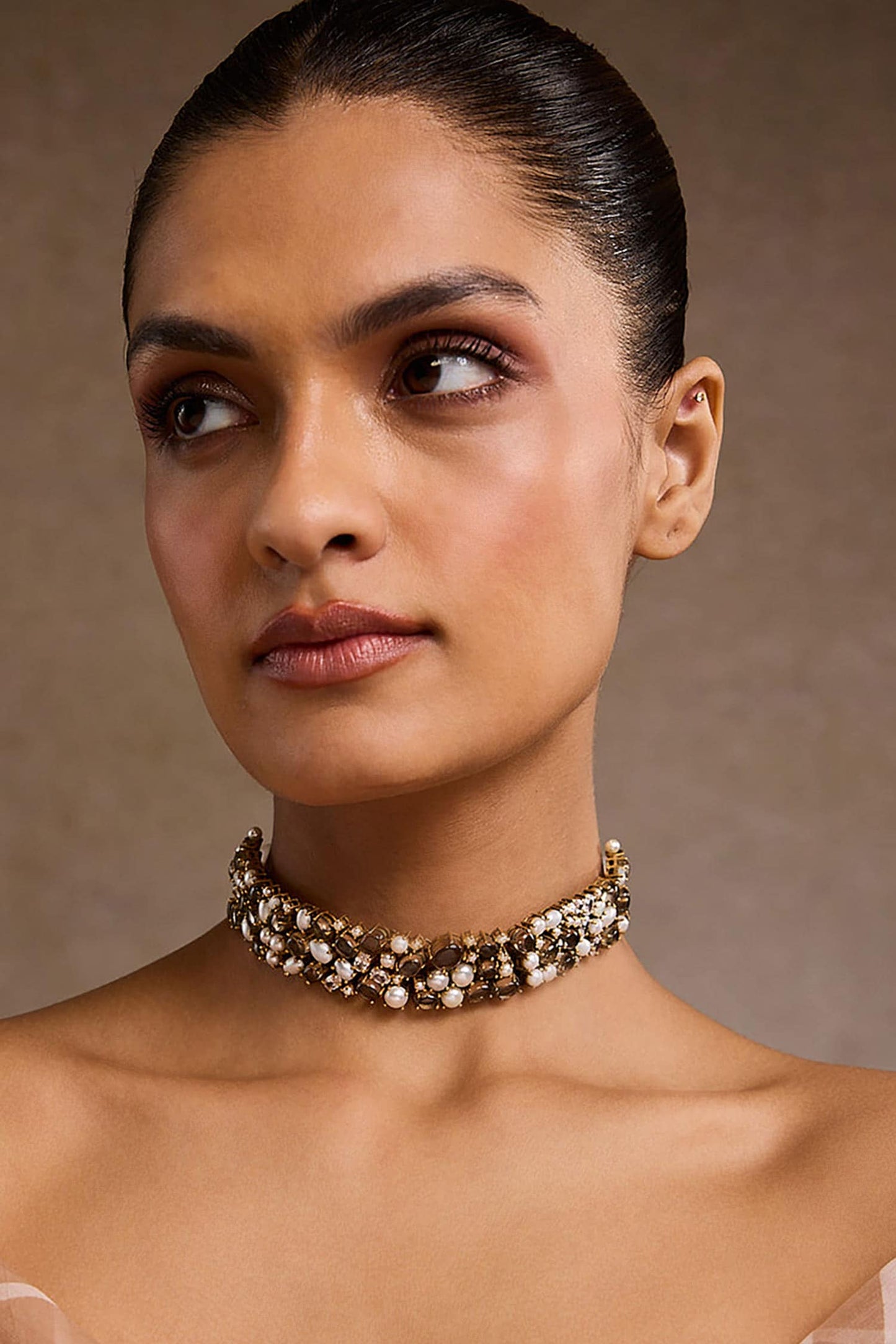 Pearl Silver Choker 