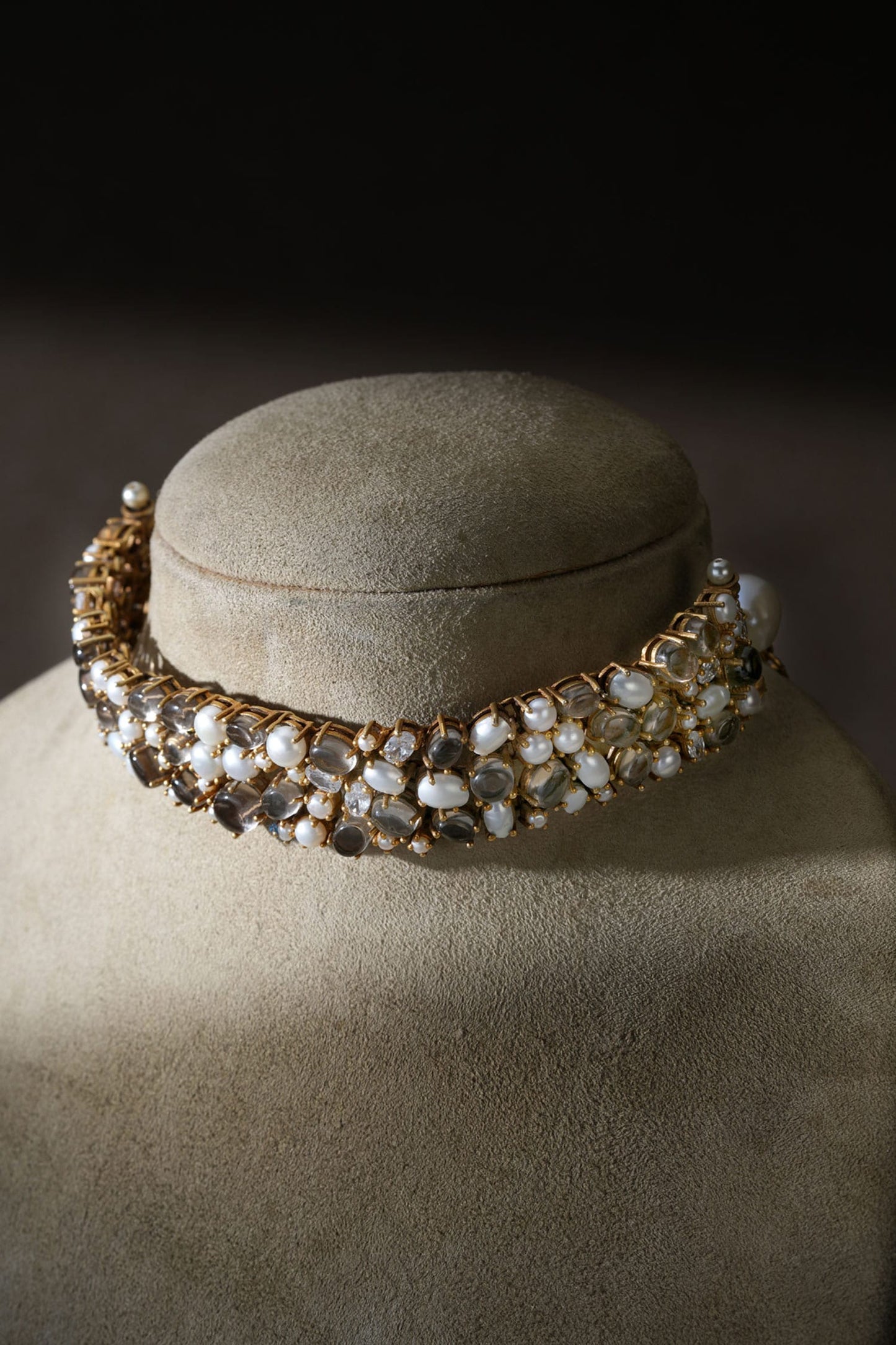 Pearl Silver Choker 