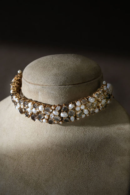 Pearl Silver Choker 