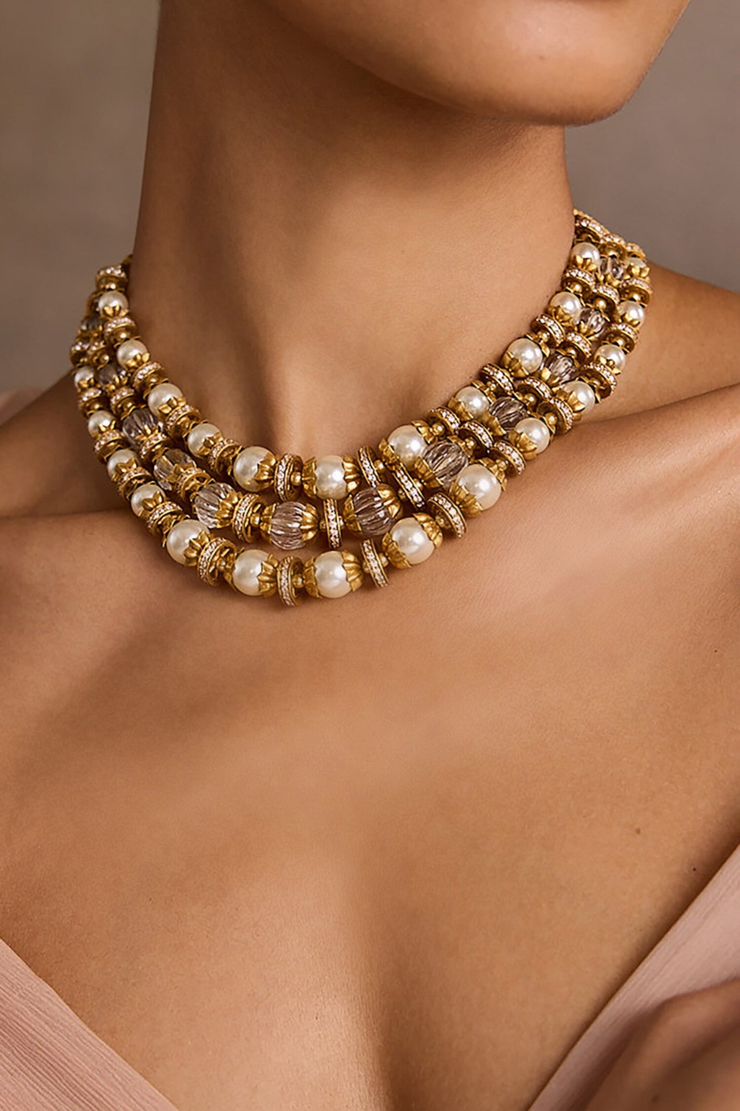 Multi Layered Gold Necklace 