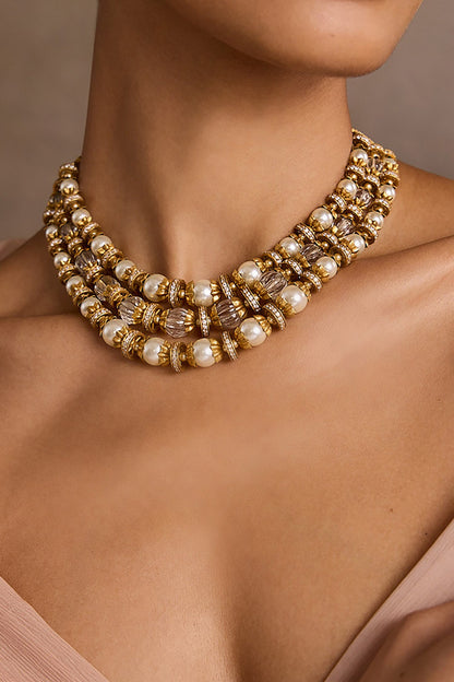 Multi Layered Gold Necklace 