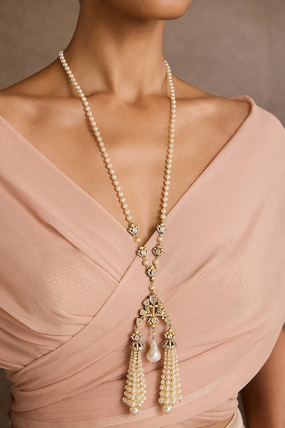 Tassel Silver Pendant Necklace 