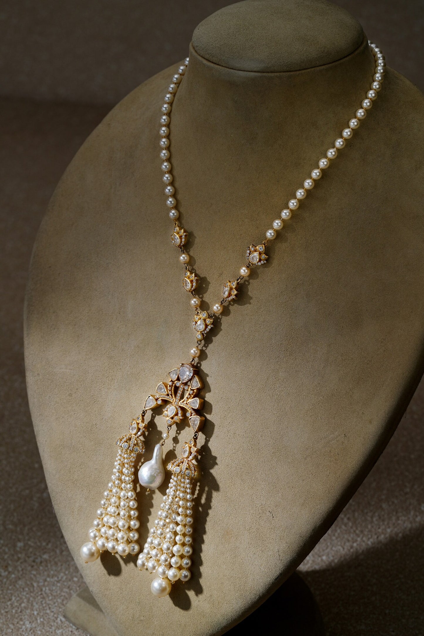 Tassel Silver Pendant Necklace 