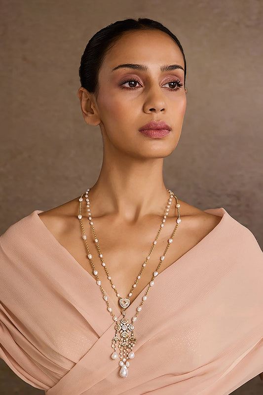 Zircon Silver Pendant Necklace 