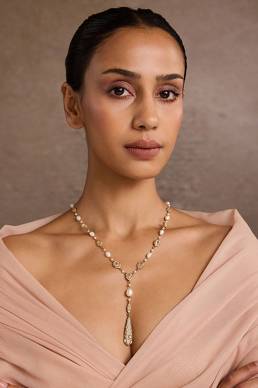 Pearl Silver Pendant Necklace 