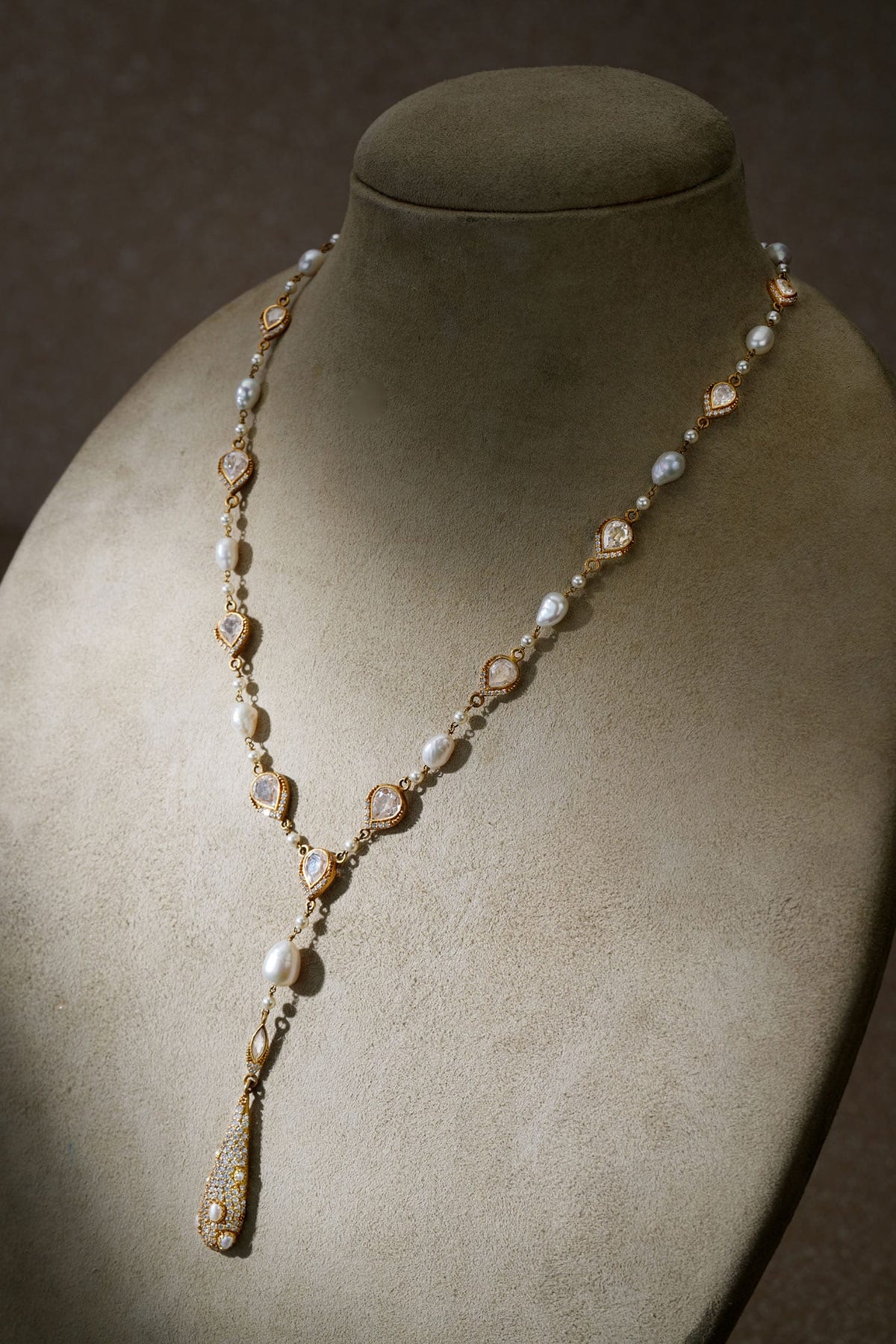 Pearl Silver Pendant Necklace 