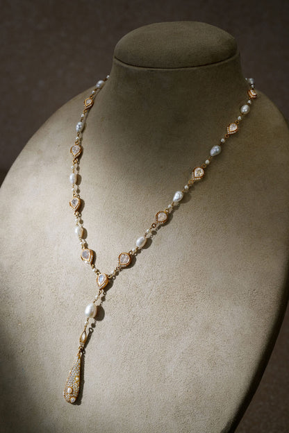 Pearl Silver Pendant Necklace 