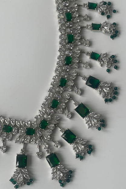 Zircon V Neck Choker Set  