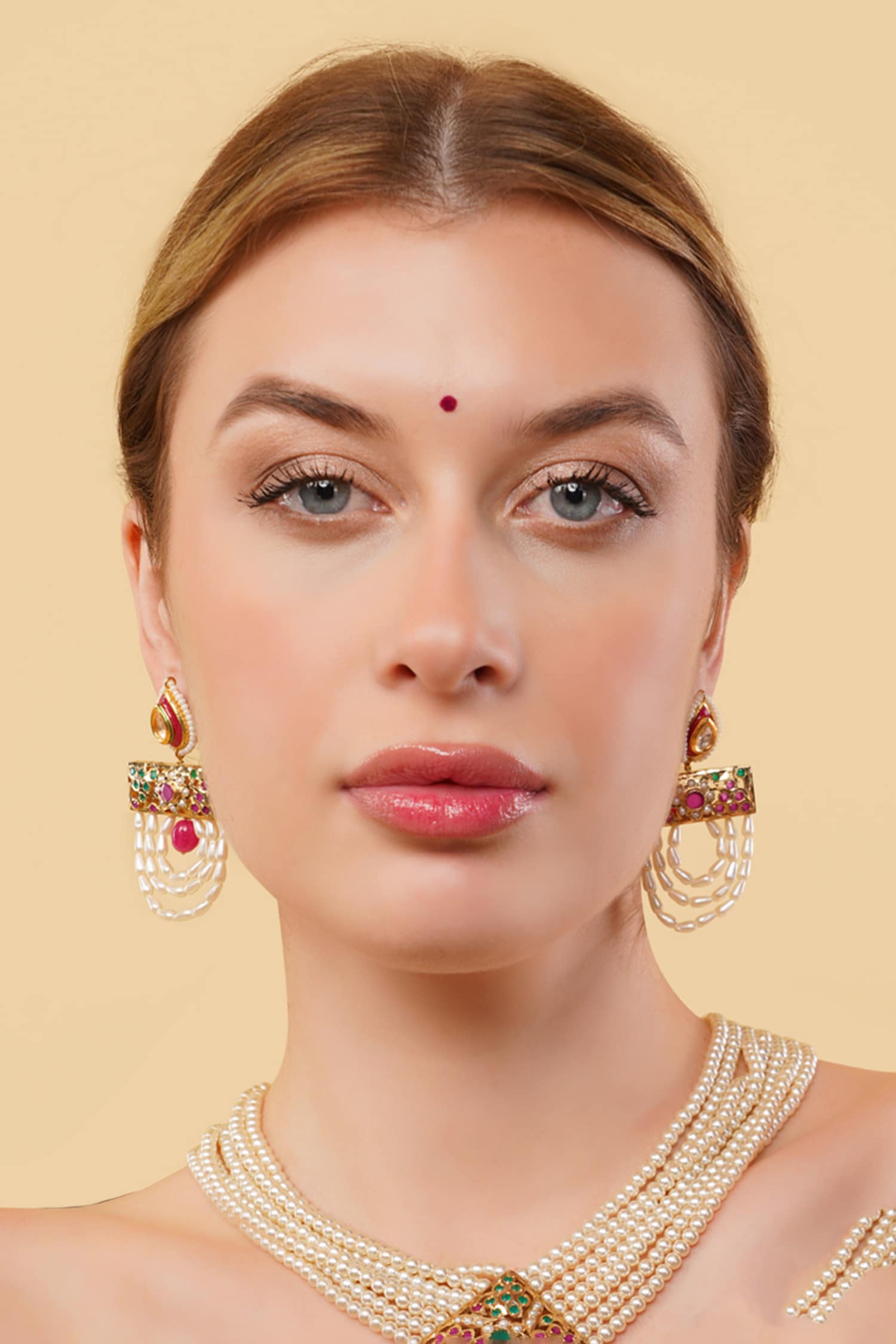 Arzoo Gold-Plated Drop Earrings 