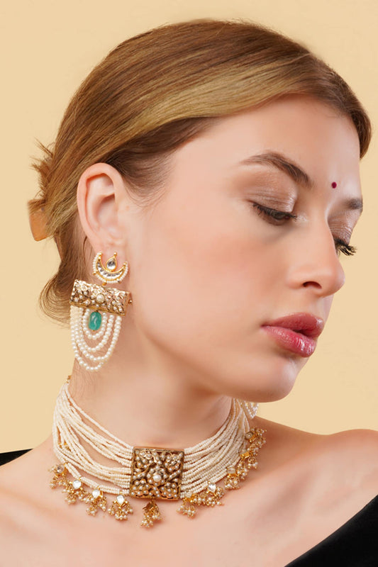 Zamrud Gold-Plated Drop Earrings 