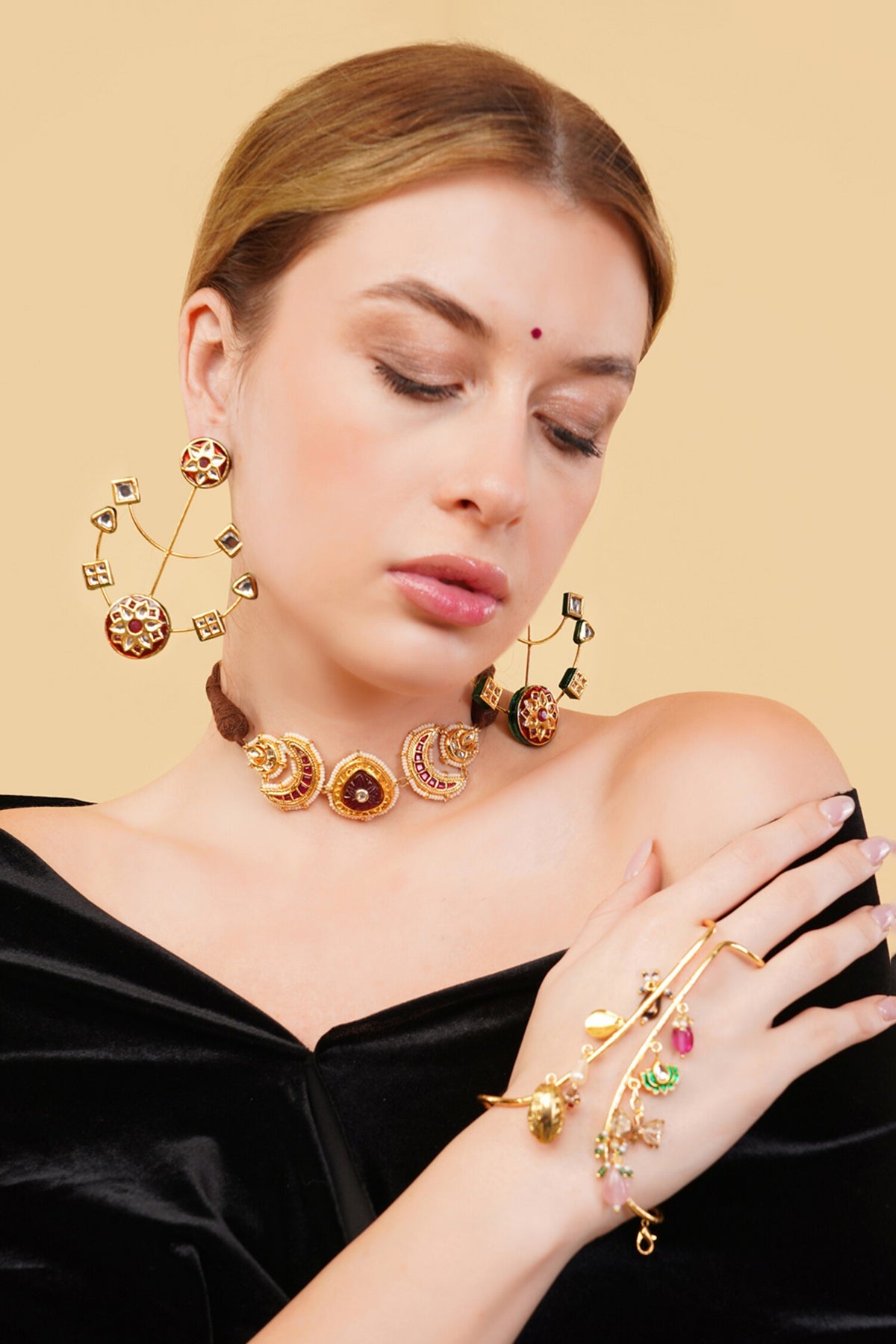 Surkh Drop Earrings 