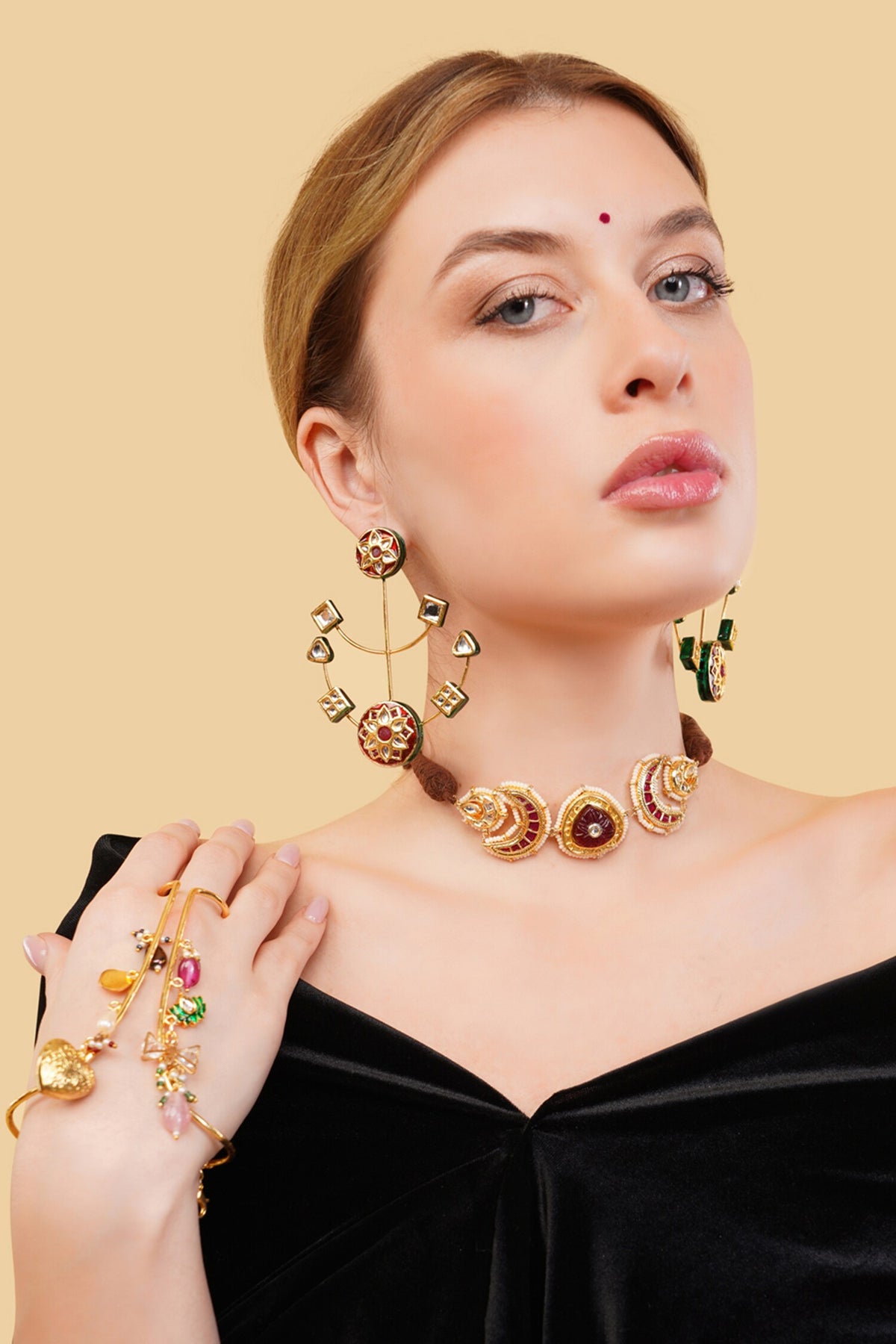 Surkh Drop Earrings 