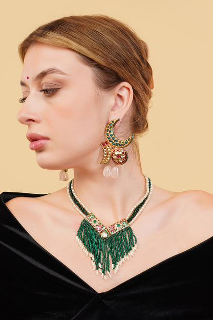 Harit Gold-Plated Drop Earrings 
