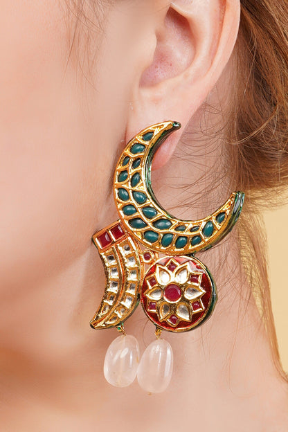 Harit Gold-Plated Drop Earrings 